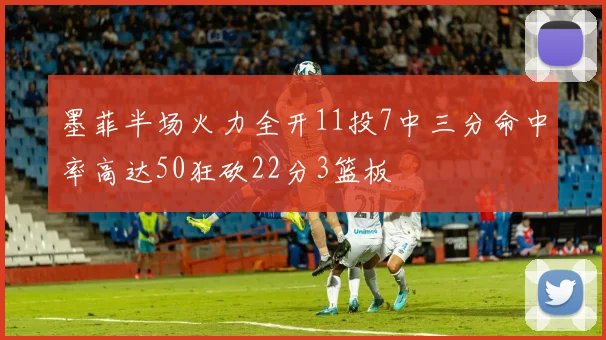 墨菲半场火力全开11投7中三分命中率高达50狂砍22分3篮板
